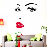 Sablon sticker de perete pentru salon de infrumusetare - J025XL - Romantic and Beauty